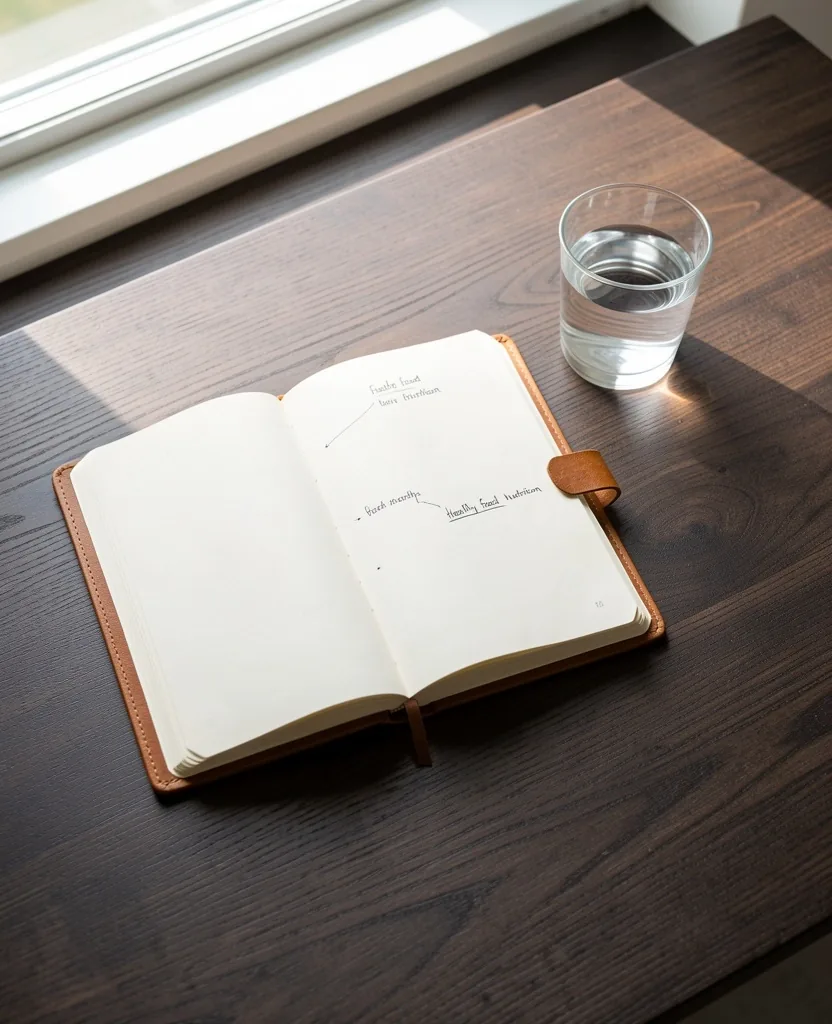 Editorial workspace for wellness planning